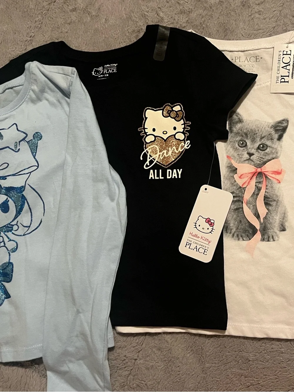 The Children's Place Black Hello Kitty 'Dance All Day' Tee